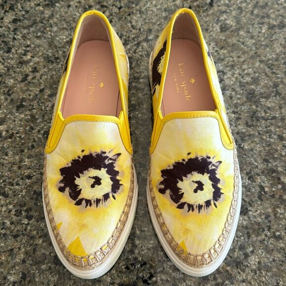 Kate Spade yellow loafer espradilles shoes Size 5 - Picture 1 of 7